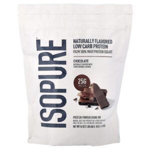 Isopure Proteína Low Carb Chocolate 454 g (1 lb)