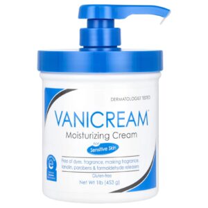 Vanicream Creme Hidratante Para Peles Sensíveis Sem Perfume (Músculo) 453 g (1 lb)
