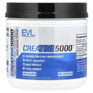 EVLution Nutrition Creatine5000® Sem Sabor 500 g (1764 oz)