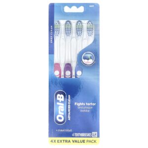 Oral-B Escova de Dentes Advanced Clean. Macio Pacote com 4