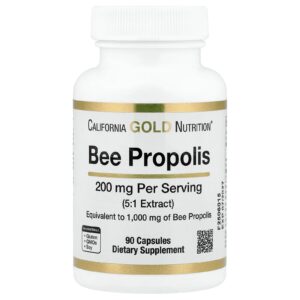 California Gold Nutrition Própolis de Abelha 1.000 mg 90 Cápsulas