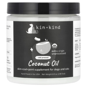 Kin+Kind Óleo de Coco Para Cães e Gatos 2365 ml (8 fl oz)