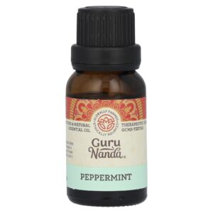 GuruNanda Óleo Essencial 100% Puro e Natural Hortelã-pimenta 15 ml (05 fl oz)