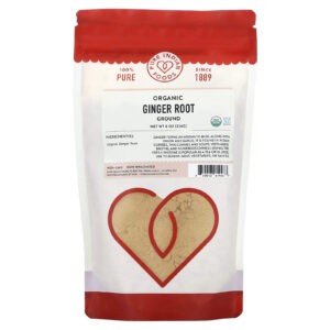 Pure Indian Foods Raiz de Gengibre Orgânico moída 226 g (8 oz)