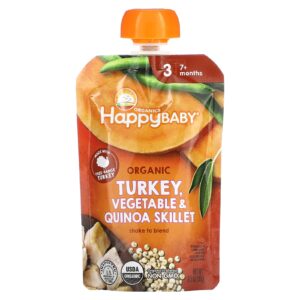 Happy Family Organics Happy Baby® Frigideira de Quinoa e Peru Vegetais Orgânicos Mais de 7 Meses 99 g (35 oz)