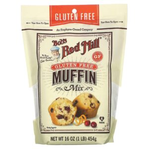 Bobs Red Mill Mistura de Muffin sem Glúten 454 g (1 lb)