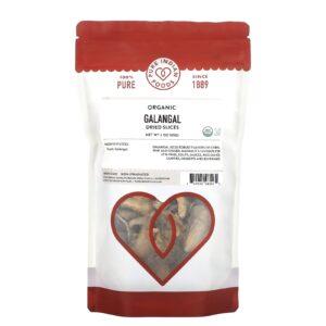 Pure Indian Foods Fatias Secas de Galanga Orgânica 85 g (3 oz)