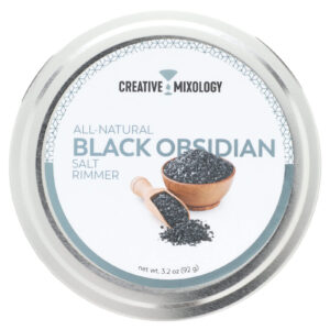The Spice Lab Mixologia Criativa Rimmer de Sal de Obsidiana Negra Totalmente Natural 92 g (32 oz)