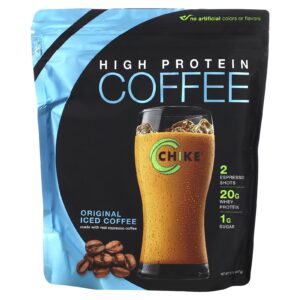 Chike Nutrition Café Gelado com Alto Teor de Proteínas Original 427 g (151 oz)