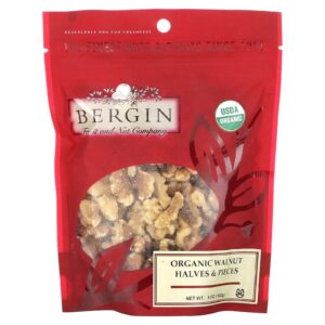 Bergin Fruit and Nut Company Metades e Pedaços de Noz Orgânica 142 g (5 oz)