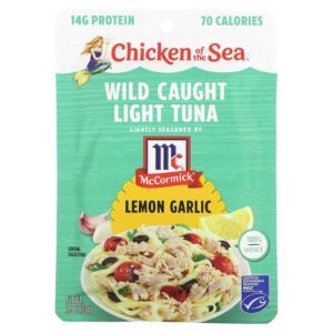 Chicken of the Sea Atum Light Capturado Selvagem Limão e Alho 70 g (25 oz)