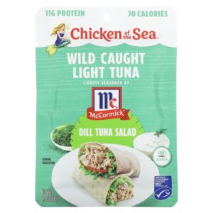Chicken of the Sea Atum Light Capturado Selvagem Salada de Atum com Endro 70 g (25 oz)
