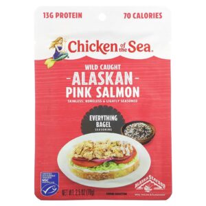 Chicken of the Sea Salmão Rosa do Alasca Selvagem Everything Bagel Seasoning 70 g (25 oz)