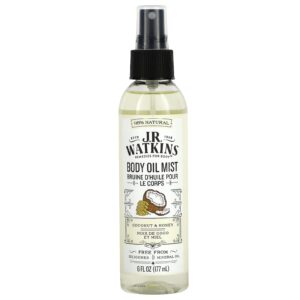 J R Watkins Névoa de Óleo Corporal Coco e Mel 177 ml (6 fl oz)