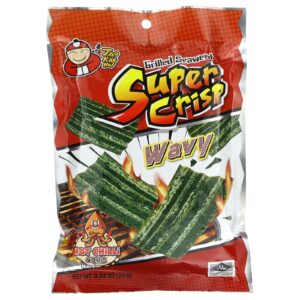 Tao Kae Noi Algas Grelhadas Super Crisp Onduladas Lula com Pimenta Quente 24 g (084 oz)