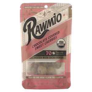 Rawmio Cerejas Doces Cobertas com Chocolate Chocolate Amargo a 70% 567 g (2 oz)