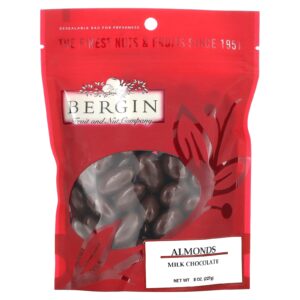 Bergin Fruit and Nut Company Chocolate ao leite e Amêndoas 227 g (8 oz)