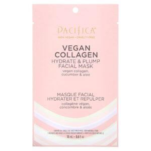 Pacifica Máscara Facial Hydrate & Plump Beauty Colágeno Vegano 1 Máscara 18 ml (06 fl oz)