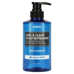 Kundal Shampoo Refrescante Cool & Clear para o Couro Cabeludo Aqua Menta 500 ml (169 fl oz)