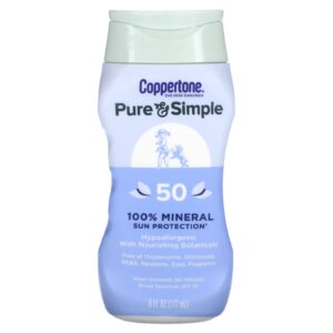 Coppertone Puro e Simples Proteção Solar 100% Mineral FPS 50 177 ml (6 fl oz)