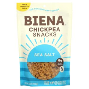 BIENA Petiscos de Grão-de-Bico Sal Marinho 142 g (5 oz)