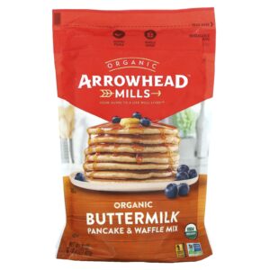 Arrowhead Mills Mistura para Panqueca e Waffle de Leitelho Orgânico 623 g (1 lb e 6 oz)