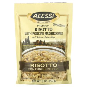 Alessi Risoto Premium com Cogumelos Porcini e Arroz de Arborio Italiano 227 g (8 oz)