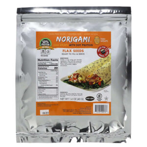 Norigami Wraps de Ovo com Proteína de Soja Sementes de Linhaça 10 Wraps Finos 40 g (14 oz)