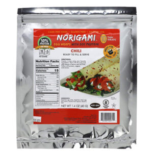 Norigami Wraps de Ovo com Proteína de Soja Pimenta 10 Wraps Finos 40 g (14 oz)