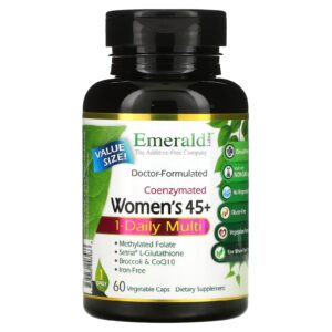 Emerald Laboratories Mais de 45 coenzimados para mulheres 1 multivitamínico diário 60 cápsulas vegetais