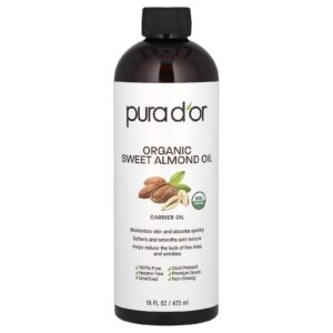 Pura Dor Óleo de Amêndoa Doce Orgânica 473 ml (16 fl oz)