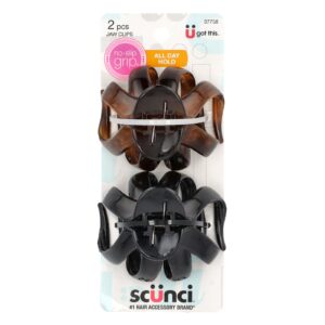 Scunci No Slip Grip Suporte para Manchetes Garra de Polvo 2 Unidades