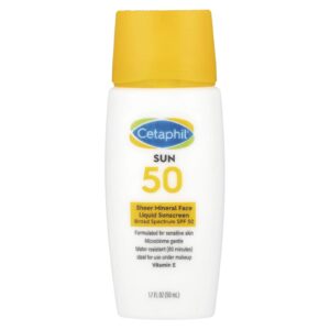 Cetaphil Protetor solar facial totalmente mineral com FPS 50 50 ml (17 fl oz)