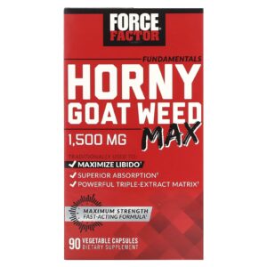 Force Factor Fundamentals Corny Goat Weed Max 90 Cápsulas Vegetais