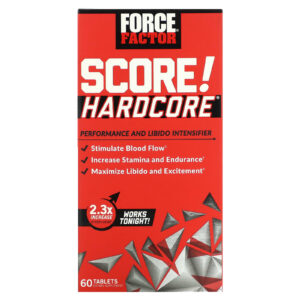Force Factor SCORE! Hardcore® Intensificador de Desempenho e Libido 60 Comprimidos