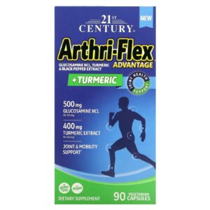 21st Century Arthri-Flex Advantage + Cúrcuma 90 Cápsulas Vegetarianas