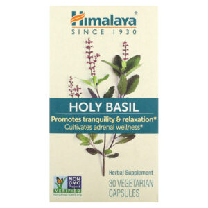 Himalaya Manjericão Sagrado 30 Cápsulas Vegetarianas