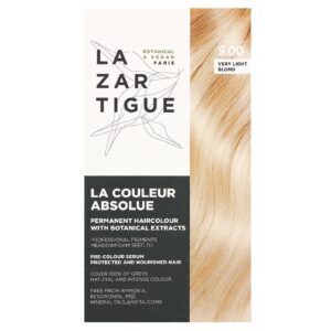 Lazartigue Coloração de Cabelo Permanente com Extratos Botânicos 900 Loiro Muito Claro 1 Aplicação