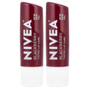 Nivea Tratamento Labial Tingido Amora 2 Embalagens 48 g (017 oz) Cada