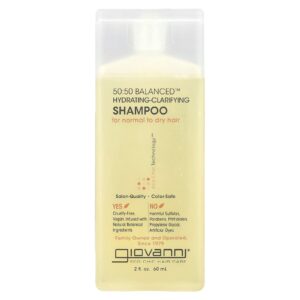 Giovanni 50:50 Balanced™ Shampoo Hidratante e Clareador Para Cabelos Normais a Secos 60 ml (2 fl oz)
