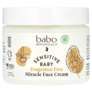 Babo Botanicals Creme Facial Sensível para Bebês Sensíveis Sem Perfume 57 g (2 oz)