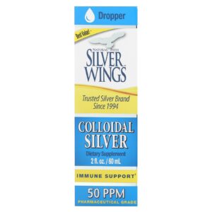 Natural Path Silver Wings Prata coloidal 50 ppm 60 ml (2 fl oz)