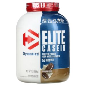Dymatize Elite Casein Cookies e Creme 18 kg (4 lb)
