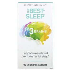 Natural Factors 3 Brains The Best-Sleep 90 Cápsulas Vegetarianas