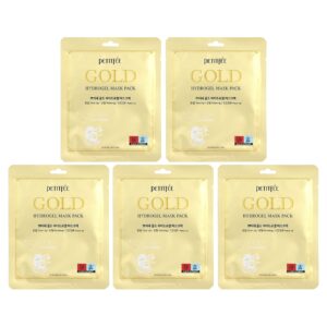 Petitfee Pacote de Máscara de Beleza Gold Hydrogel 5 Folhas 32 g (112 oz) Cada