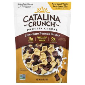 Catalina Crunch Cereal de Proteína Manteiga de Amendoim com Chocolate 255 g (9 oz)