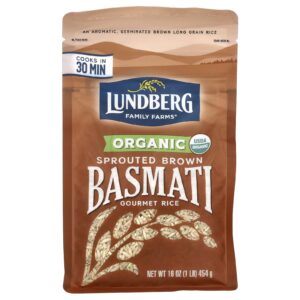 Lundberg Arroz Basmati Castanho Germinado 454 g (16 oz)