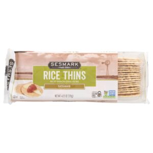 Sesmark Rice Thins Biscoitos de Arroz Gergelim 120 g (425 oz)