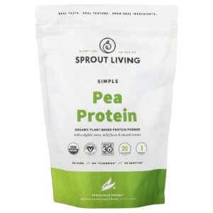 Sprout Living Proteína de Ervilha Simples 454 g (1 lb)
