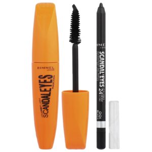 Rimmel London Escandal Eyes Máscara de Cílios com Lápis em Gel à Prova Dágua 003 Preto Extremo Conjunto de 2 Unidades